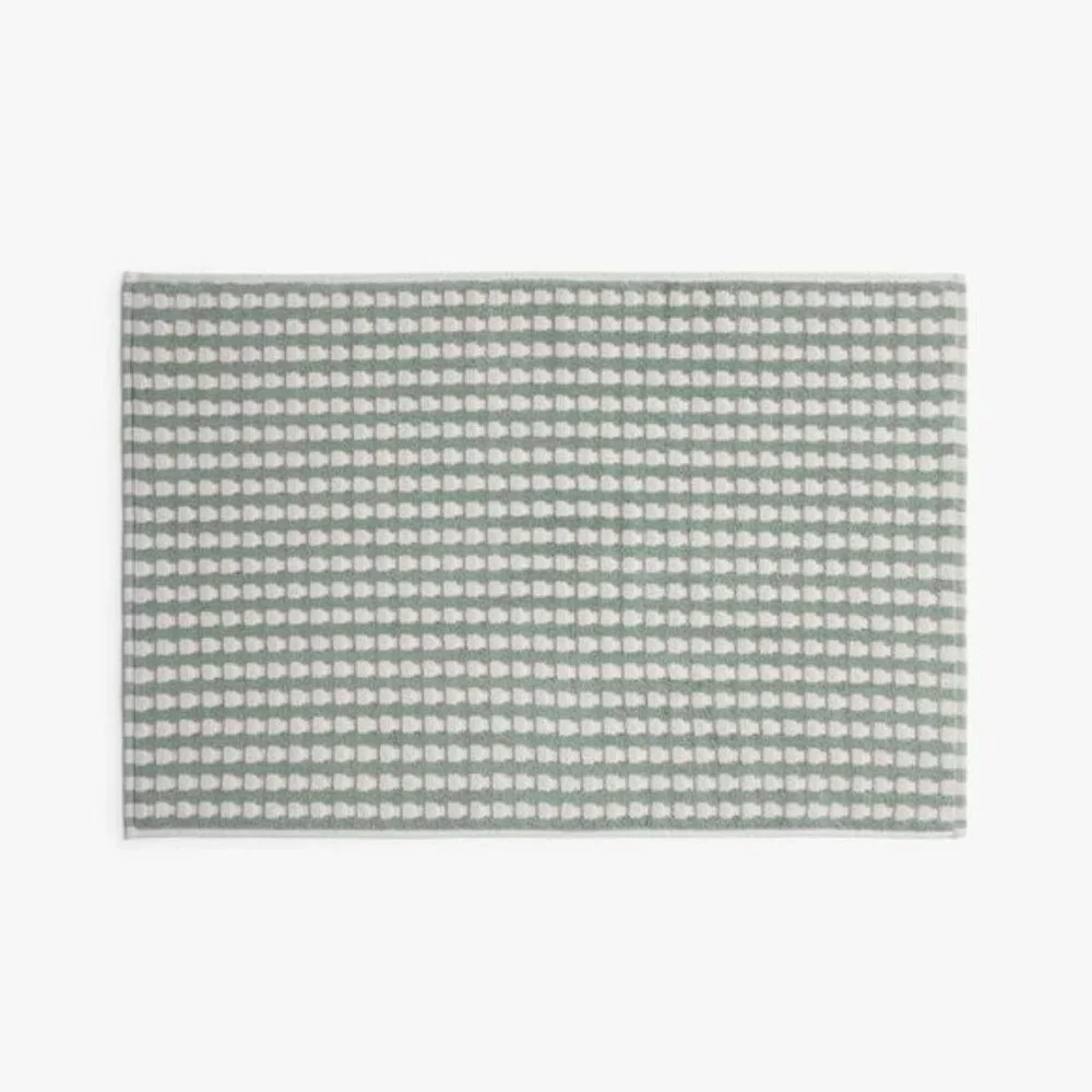 Open Box - Parachute - Terry Check Tub Mat Jade